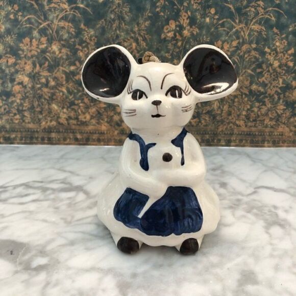 Vintage Hanging Ceramic Mouse - Picture 1 of 5
